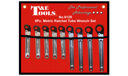 Metric Ratchet Tube Wrench Set (12p), 9 Piece