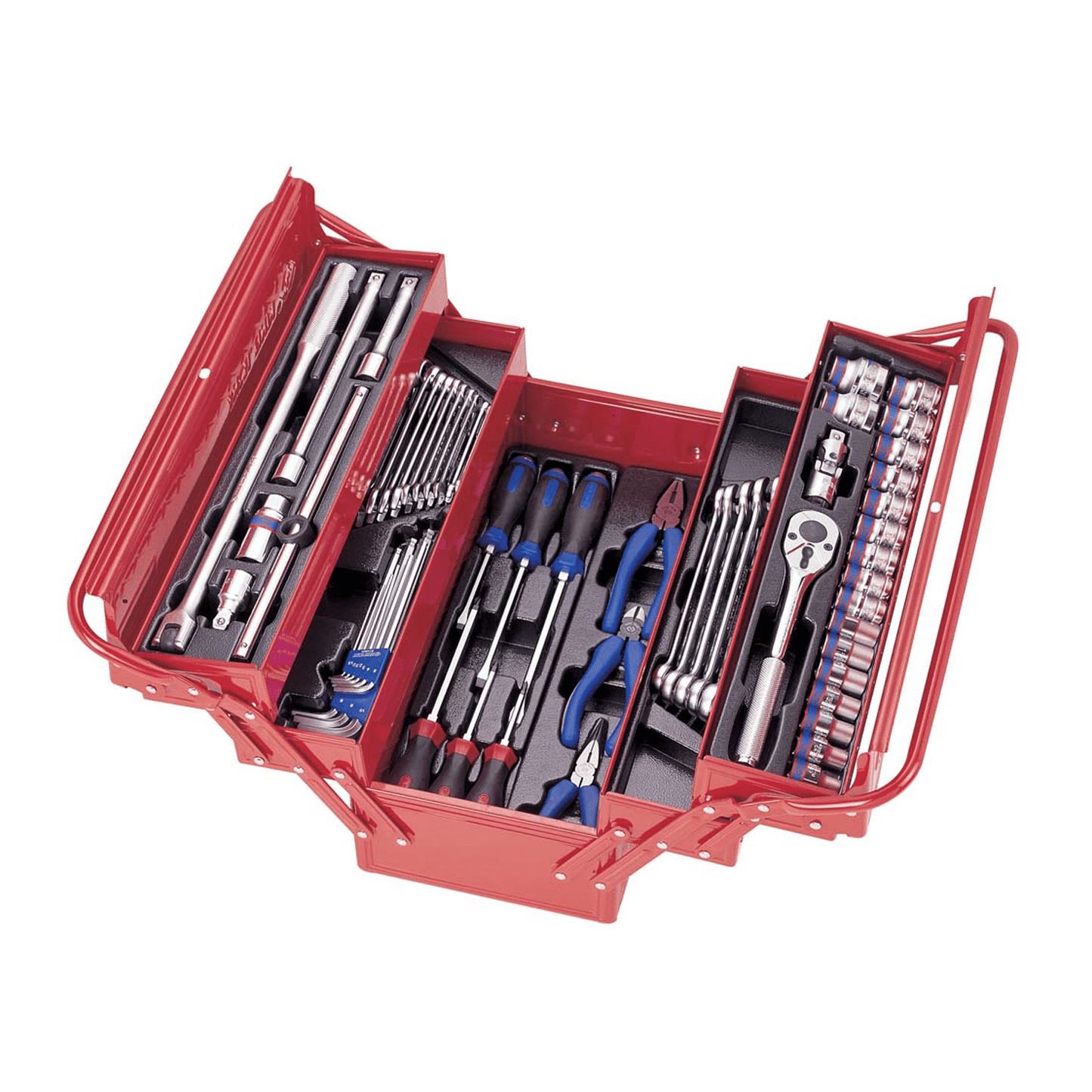 King Tony 62Pc 3Sct Fold Up Tool Chest Set