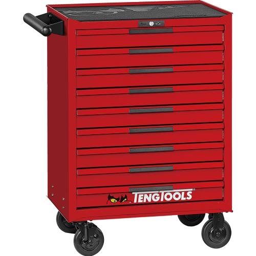 Teng Pro35™ 26in ROLLER CABINET 9 Drawers Red