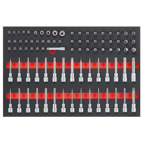 Teng 85pc 1/4,3/8 & 1/2in Dr. Spec Socket Set (EVA)