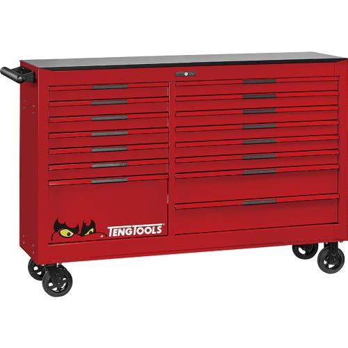 Teng Pro35™ 64in ROLLER CABINET 15 Drawers Red