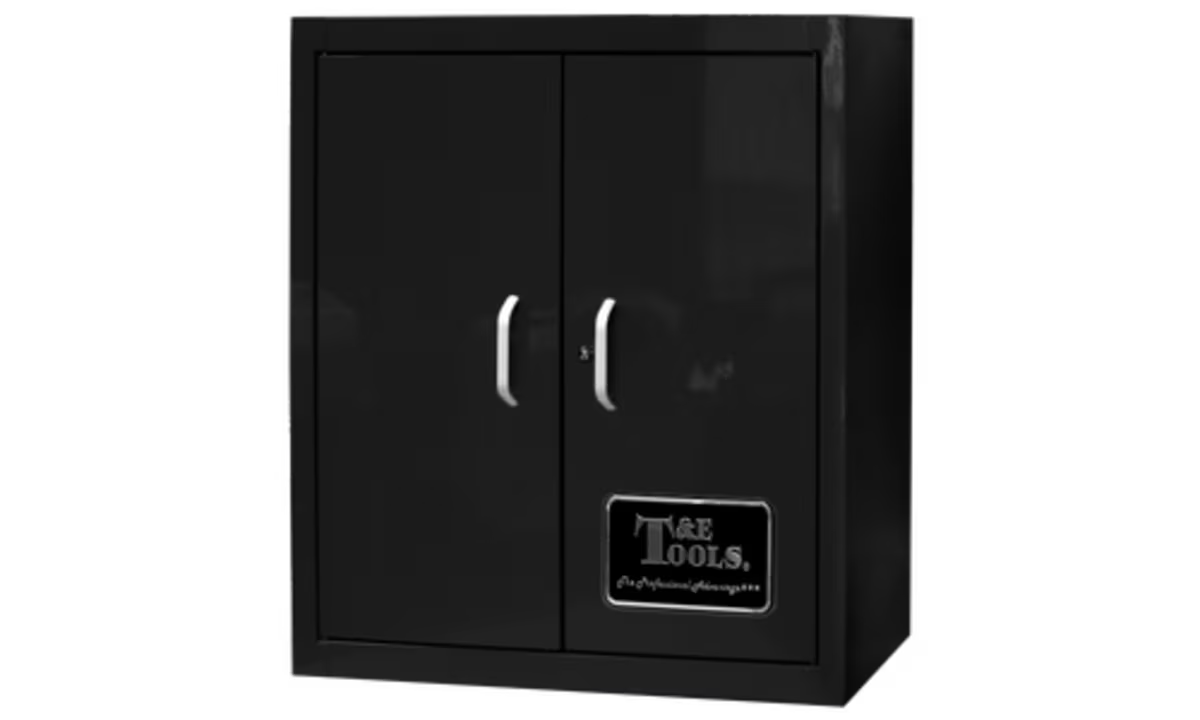 T&E 32" Wall Cabinet w/ Ball Bearing Drawer (Black)