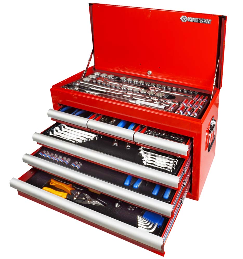 King Tony 236Pc Tool Set In 6 Drawer Box (Red)