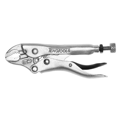 Teng 7in Power Grip Plier Curved Jaw