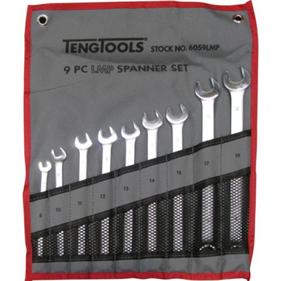 Teng 9pc LMP Combination Spanner Set 8-19mm w/Wallet**