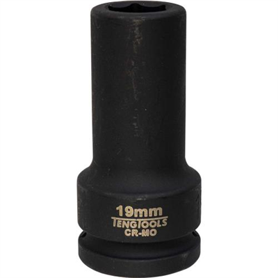 Teng 3/4in Dr. Deep Impact Socket 19mm DIN