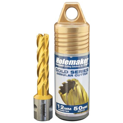 Holemaker Uni Shank Tinite (Tin) Cutter 12mmx50mm