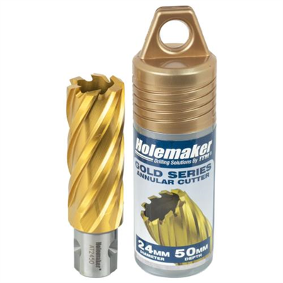 Holemaker Uni Shank Tinite (Tin) Cutter 24mmx50mm