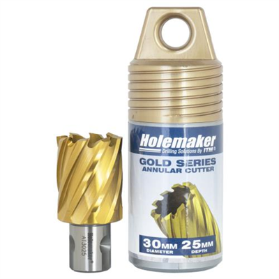 Holemaker Uni Shank Tinite (Tin) Cutter 30mmx25mm