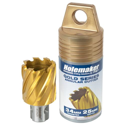 Holemaker Uni Shank Tinite (Tin) Cutter 34mmx25mm