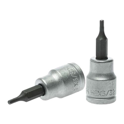 Teng 3/8in Dr. Hex Bit Socket 3/32in