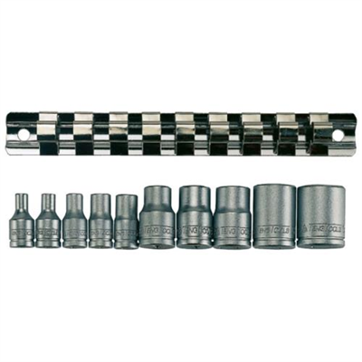 Teng 10pc 1/4in & 3/8in Dr. TX-E Socket Set E4-E18