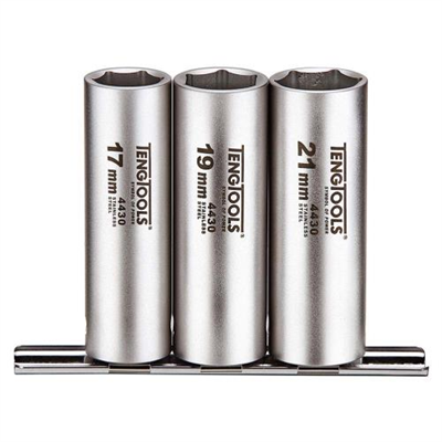 3pc 1/2in Dr. Deep Skt Set 17,19,21(6-Pnt)**