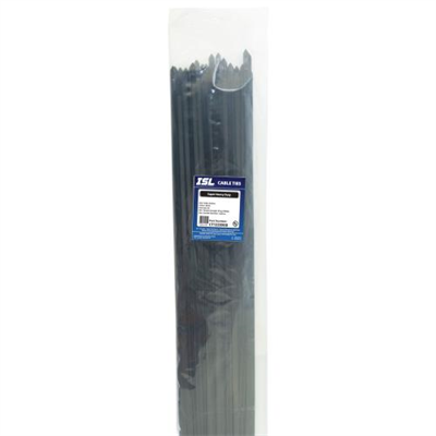 ISL 1220 x 9.0mm UV Nylon Cable Tie - Blk. - 50pk