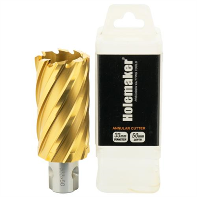 Holemaker Uni Shank Tinite (Tin) Cutter 33mmx50mm