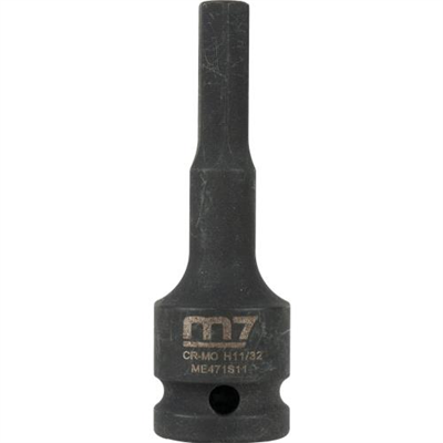 M7 Impact In Hex Socket, 1/2in Drive, 11/32in