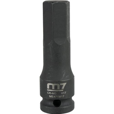 M7 Impact In Hex Socket, 1/2in Drive, 17mm