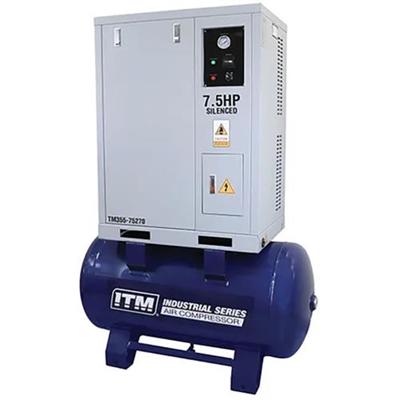 ITM Air Compressor, Silenced Cabinet 3 Phase, 7.5hp, 270L