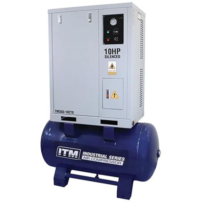 ITM Air Compressor, Silenced Cabinet 3 Phase, 10hp, 270L