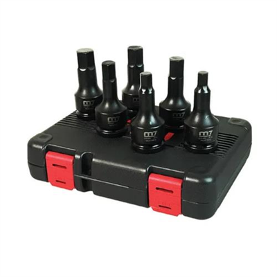 M7 In Hex Impact Socket Set 3/4in Dr. MM 6pc