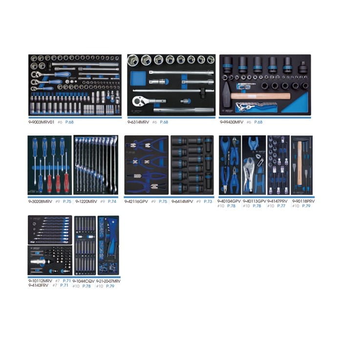 King Tony 327PC Tool Trolley Set with EVA Tray