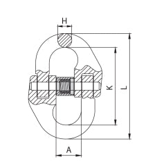 ITM G80 Component Connector - 32mm Chain