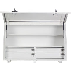 KABoxes 1360 Series 4 Drawers & 2 Shelves - White