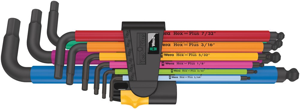 950/9 Multicolour Hex-Plus 2 L-Key Set, BlackLaser (Imperial)