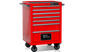 T&E 27" Godfather 7 Drawer Roller Cabinet - Red