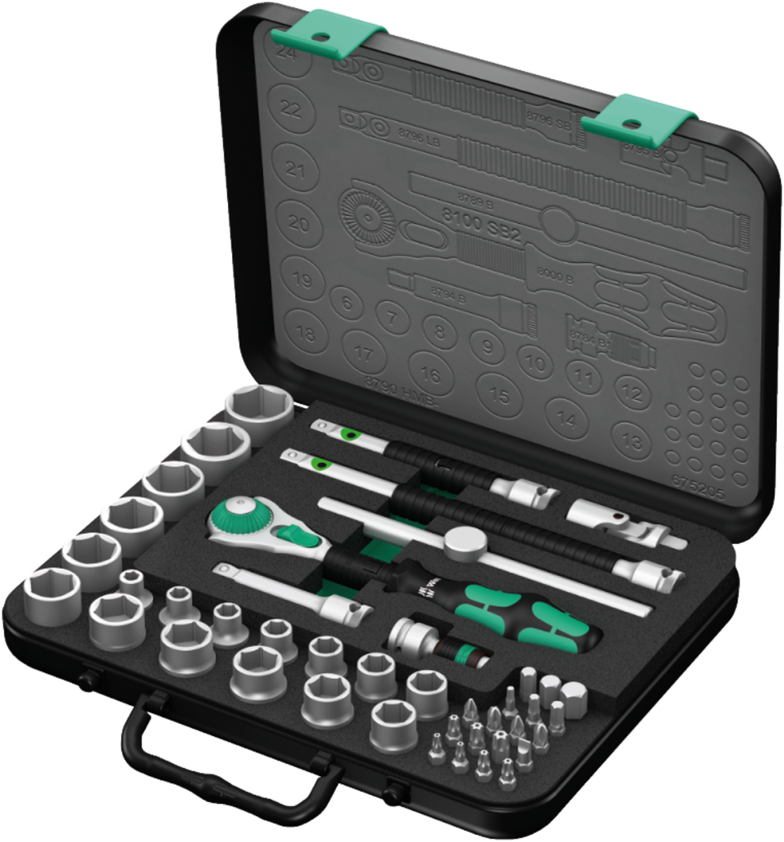Wera 3/8" Dr. Zyklop Speed Ratchet Set
