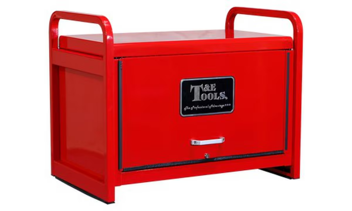 T&E 34" Heavy Duty Road Maintenance Tool Chest - Red