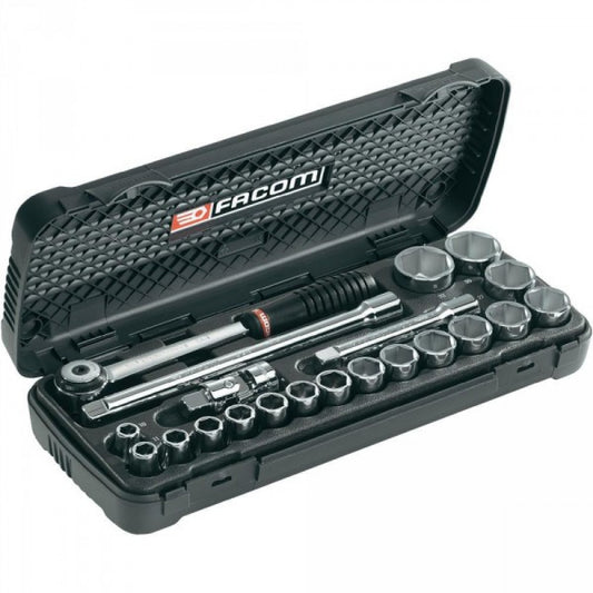 Facom Socket Set 1/2" Drive 10-32mm 23Pce Facom S.161-3P6PB