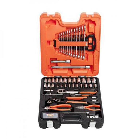 Bahco 1/4" & 1/2" Drive Metric/Imperial 81Pce Socket/Spanner/Plier Set S81Mix