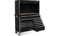 T&E 52" Tool Hutch & 12 Drawer Cabinet Combo - Black