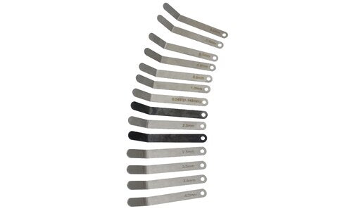 14 Blade Volvo / Mack Truck Offset Feeler Gauge Set