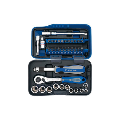 King Tony 1/2″ Drive Impact Deep Socket Set WithBonus Mini Socket Set