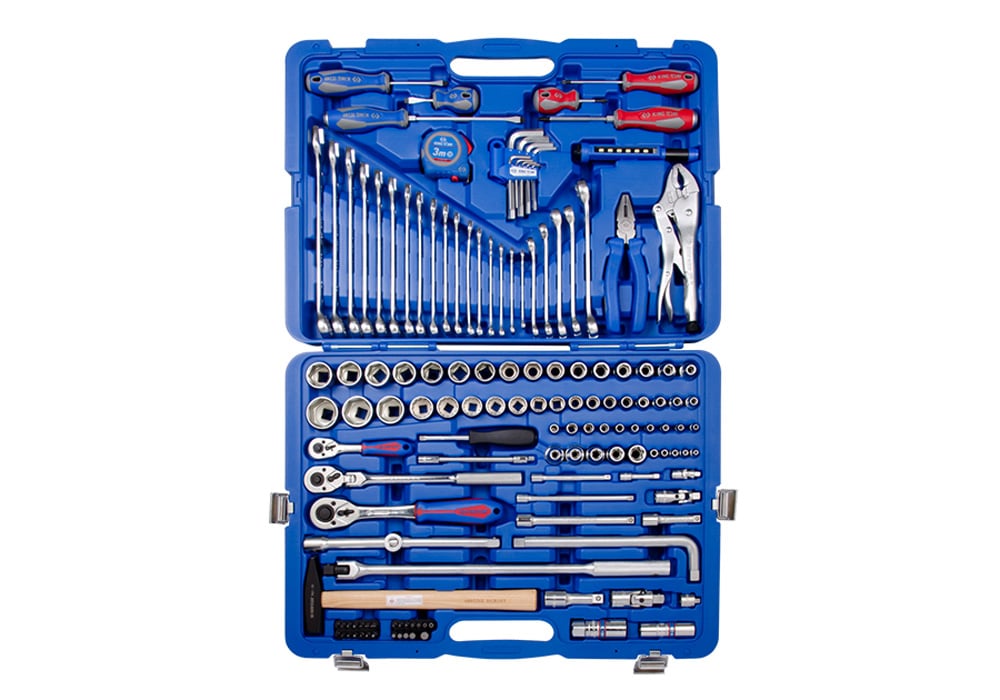 King Tony 143PC Combination Socket & Tool Set (1/4″–1/2″ Drive)