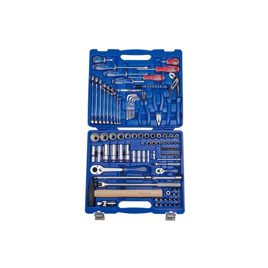 King Tony 1/4″ – 1/2″ Drive Combo Set In Plastic Case – 110pc
