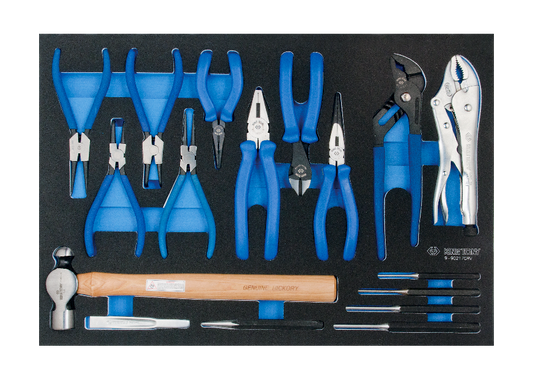 King Tony 17pc. Pliers & Hammer Set.Eva