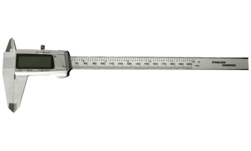 Vernier Calipers w/ Fractions, 200mm (8")
