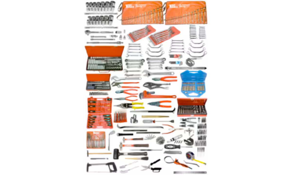 T&E Metric/SAE Auto Plus Tool Set, 428 Piece (Tools Only)