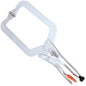 Locking C-Clamp Pliers Swivel Jaw, 380mm (15")