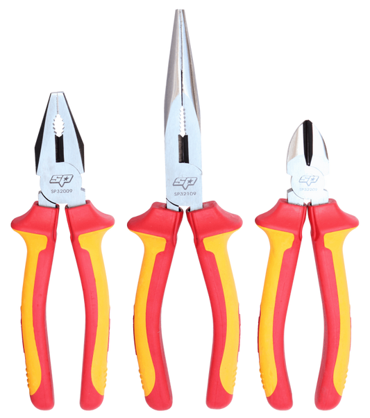 VDE Insulated Plier/Cutter Set, 3 Piece