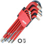 SAE Jumbo Magnetic Ball End Hex Key Set (Chrome/Red), 13 Piece