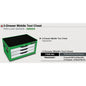 Toptul Tool Chest 3 Drawer Green 687x459x360mm Toptul TBAD0301