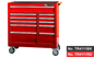 T&E 41" 11 Drawer Roller Cabinet - Red
