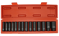 T&E 1/2" Dr. Metric Deep Impact Socket Set (6p), 14 Piece