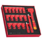 Teng 18pc 1000V VDE 3/8in Dr. Insulated Socket Set- TED-Tray