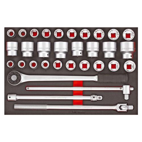 Teng 32pc 3/4in Dr. MM/AF Socket & Acc. Set (EVA)