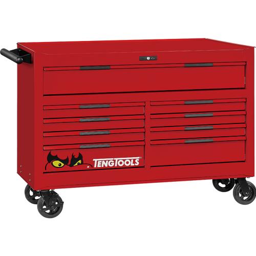 Teng Pro35™ 53in ROLLER CABINET 9 Drawers Red